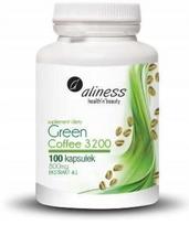 Maisto papildas Aliness Green Coffee 800mg CGA chrome caffeine, 100 kapsulių