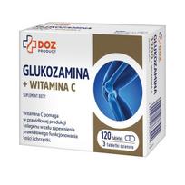 Maisto papildas DOZ Product Glucosamine + Vitamin C, 120 tabletų