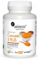 Maisto papildas Aliness Curcumin 3 PLUS Turmeric 500mg su piperinu, 60 kapsulių