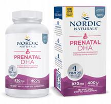 Maisto papildas Nordic Naturals Prenatal DHA 830mg EPA/DHA + D3, 180 kapsulių