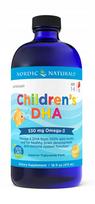 Vaikų žuvų taukai NORDIC NATURALS CHILDRENS DHA 530 mg Omega-3, 473 ml, braškių skonio