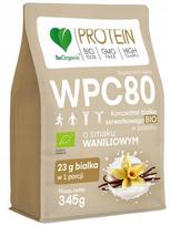 Baltymų milteliai BeOrganic WPC 80 BIO su vanilės skoniu