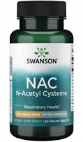 Papildas SWANSON NAC 1000 mg, 60 tabletės