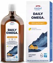 Maisto papildas Osavi Daily Omega 3 jūrinės kilmės, EPA 700mg, DHA 600mg, citrinų skonio, 500ml