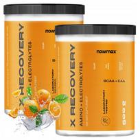 Aminorūgščių kompleksas nowmax X RECOVERY 500 g BCAA EAA glutaminas leucinas