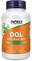Maisto papildas NOW Foods DGL su Aloe Vera, 400 mg, 100 kapsulių