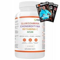 Maisto papildas Wish Glucosamine Chondroitin MSM Vitamin C, 120 kaps.