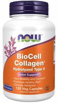 Hidrolizuotas kolagenas BioCell Type II, 120 kapsulių, NOW Foods