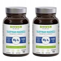 Maisto papildas Biowen Magnesium Taurate 600 mg, 2 x 100 kapsulių