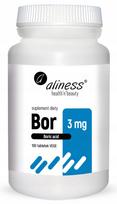 Maisto papildas Aliness Boron 3mg (Boric Acid) 100 tabletčių
