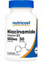 Maisto papildas Nutricost Niacinamide Vitamin B3 500 mg 30 kapsulių