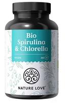 Maisto papildas Nature Love Bio Spirulina & Chlorella, 360 vnt.