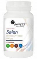 Maisto papildas Aliness Sodium Selenate IV 100 µg, 100 VEGE tablečių
