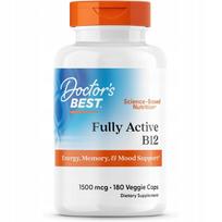 Maisto papildas Doctors Best Fully Active B12 1500 mcg, 180 kapsulių