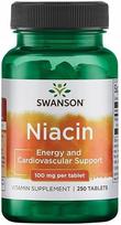 Vitaminas B3 Swanson Niacin 100 mg 250 tablečių