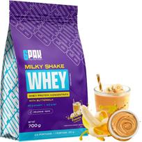 Baltyminis MILKY SHAKE WHEY 700 g žemės riešutų ir pasukų kokteilis WPC 80