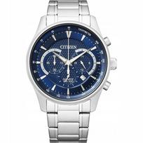 Vyriškas laikrodis Citizen Quartz Chronograph AN8190-51L, mėlynas, su metaline apyranke