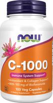 Vitaminas C-1000, 100 kapsulių, NOW Foods