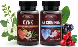Maisto papildų rinkinys Skoczylas ZINC (quercetin) + PRESSURE (potassium), 2 x 60 kaps.