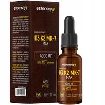 Maisto papildas Vitamin D3 4000 + K2 MK7 Forte 450 dienų, lašai