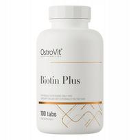 Maisto papildas OstroVit Biotin Plus, 100 tabl., vitaminai B7, cinkas, selenas, folio rūgštis plaukams