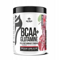 Aminorūgštys FireSnake BCAA + Glutamine 500g, obuolių skonio