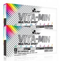 Maisto papildas OLIMP VITA-MIN MULTIPLE SPORT 120 kapsulių, vitaminai, mineralai, magnis, cinkas, kalis