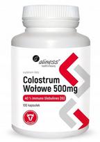 Maisto papildas Aliness Colostrum Beef 40% IG 500 mg, 100 kapsulių