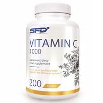 Vitaminas C SFD 200 tab L-askorbo rūgštis