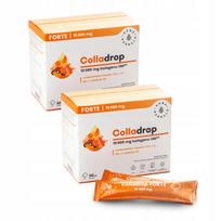 Jūrinio kolageno geriamas papildas AURA HERBALS COLLADROP FORTE, 2 x 10 000 mg rinkinys