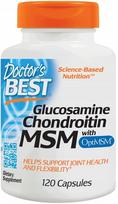 Gliukozaminas, chondroitinas, MSM su OptiMSM, 120 kapsulių