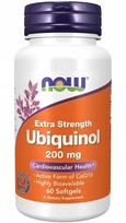 Maisto papildas NOW Foods Ubiquinol 200mg CoQ10 Kaneka, 60 kapsulių