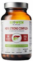 Maisto papildas Biowen HEPA STRONG COMPLEX+ 90 kapsulių su čiobreliais, ciberžole ir imbieru
