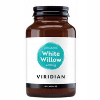 Maisto papildas Viridian White Willow Bark 400mg, 90 kapsulių, ekologiškas