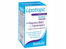 Maisto papildas HealthAid Lipotropic Factors su B ir C vitaminais