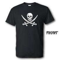 Jolly Roger Pirate Brand New Shirt Multiple Sizes and Colors Unisex T-Shirt S black