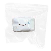 1/2/3Pcs Cartoon Expression Bun Squeeze Toy Speechless Steamed Bun Sensory Pinch Fidget Toy Stress Relief Relaxation Decompression Tool 1pc white
