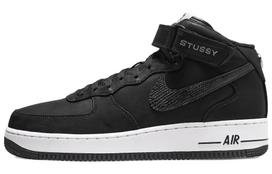 Nike X Stussy Air Force 1 Mid 'Black Snakeskin' DJ7840-001 36.5 black