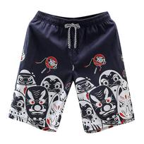 Men's Swim Trunks Quick Dry Beach Surfing Running Swimming Drawstring Shorts XXL black