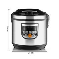 5L Large Capacity Steamer Intelligent Rice Cooker Multifunctional Electric Rice Cooking Machine Kitchen Rice Cooking Pot black