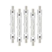 5 vnt. R7s 118mm 300w 230v, r7s halogeninė linijinė lemputė, reguliuojamo ryškumo halogeninė lempa statyboms Wo,hw