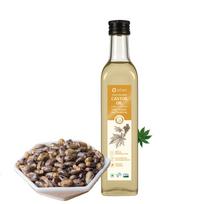 Arham Organic 250ML Cold Pressed Castor Oil for Dry Skin, Hair Growth, and Skin Care, High in Vitamin E and Free Fatty Acids, Hydrates & Nourishes beige