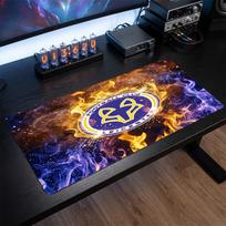 Leicester City Football Print Large Mouse Pad, Anti-Slip Extended Gaming Desk Mat for Office Home 30cmx60cm（11.8x23.6inch）
