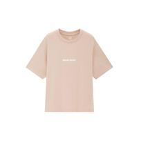 Uniqlo X Billie Eilish Letter Straight T-Shirt Women tops Light-Beige 430602-30 XL beige