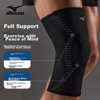 MIZUNO Knee Pads for Sports, Running, Hiking, Meniscus Injury, Women And Men, Specialized for Basketball, Badminton, Synovitis, XL Size, 2 Pieces