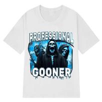 Professional Gooner Offensive Funny Skeleton Meme T Shirts Goon Sexual Joke Party Oversized Cotton Tshirts Unisex Hiphop Tees S black