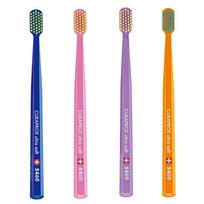 Curaprox Ultra Soft CS5460 Ultra-Fine Bristle Toothbrush (4 brushes) - Curaprox Dental Professional Use Only pink