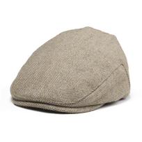 Jangoul Kids Flat Caps Herringbone Woolen Tweed Small Size Boy Girl Newsboy Caps Infant Toddler Youth Beret Hat For Children 48cm šviesios kavos spalvos