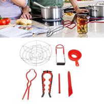 7Pcs Canning Supplies Starter Kit Food Grade Stainless Steel Canning Kit Canning Tools Set for Home Kitchen gray
