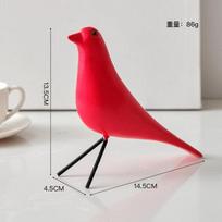 Nordic Style Art Ornament Gift Handmade Resin Bird Figurine Modern Minimalist Decor For Living Room Bedroom Office Home Decor